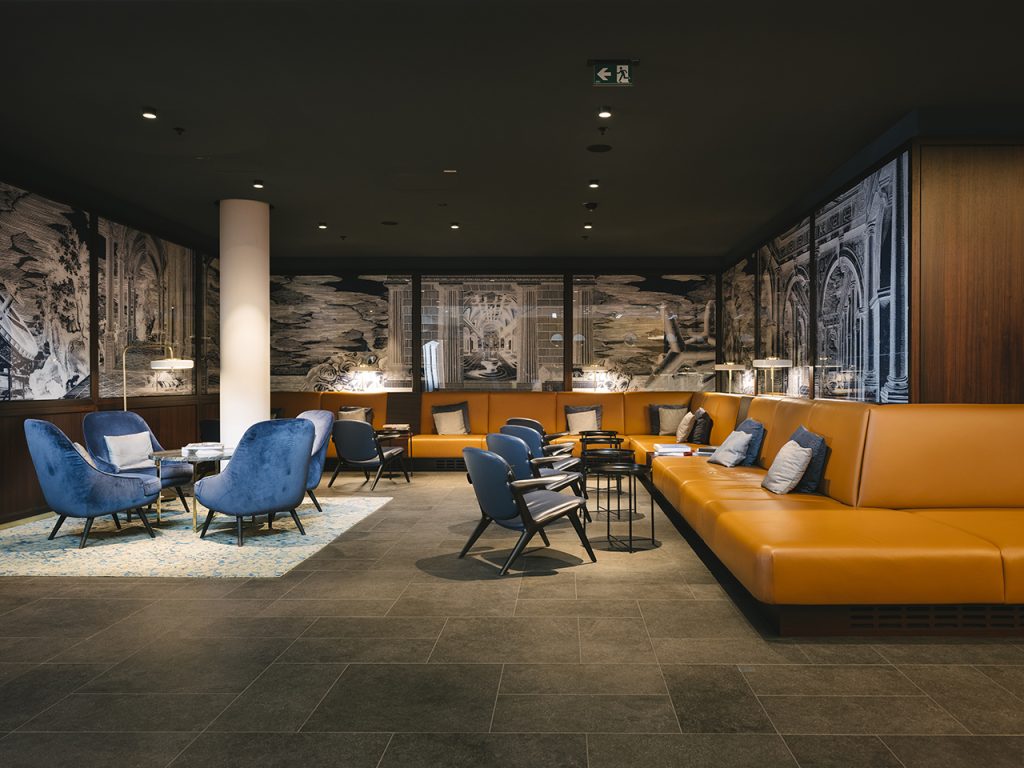 Lobby Lounge of the hotel andaz am balvedere in vienna by archisphere photo copyright christof wagner