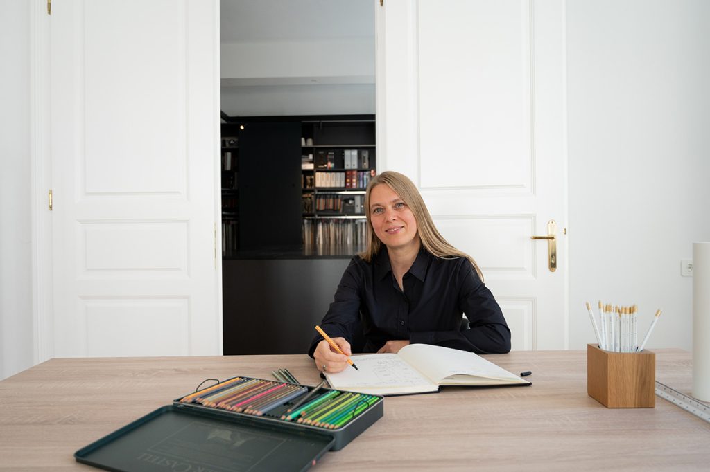interior designer natalia fahim at archisphere interior design studio in vienna photo copyright arphere