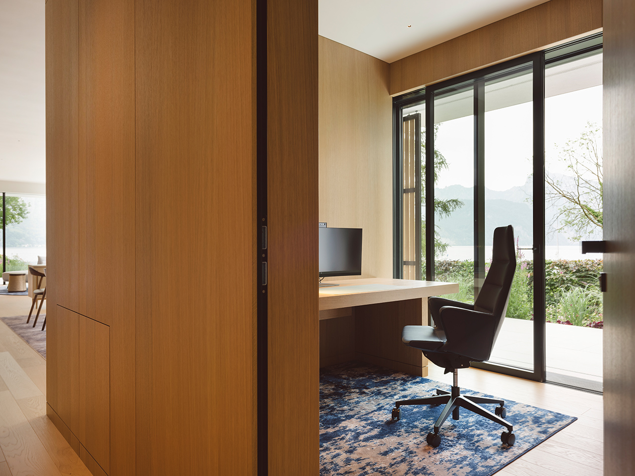 home office nook interior design of a house by archisphere interior designer and architect in vienna photo copyright by christof wagner