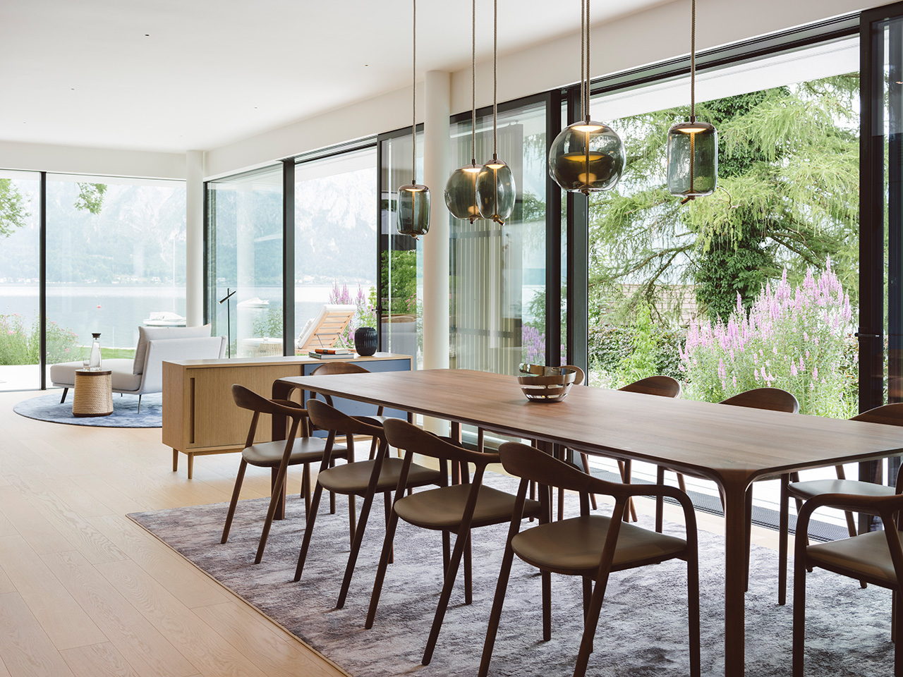 open dining area interior design of a house by archisphere interior designer and architect in vienna photo copyright by christof wagner